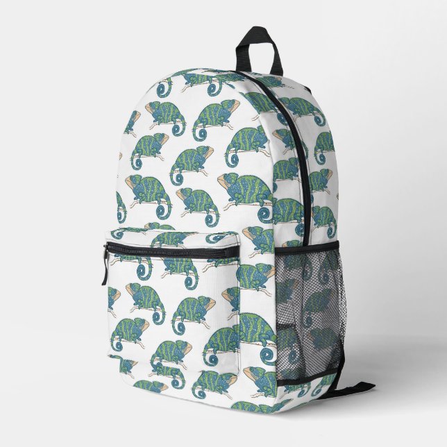 Mochila Impresa Patrón Chameleon (Esquina derecha trasera )