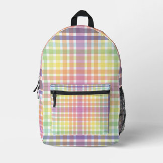 Mochila Impresa Patrón colorido de plano abstracto