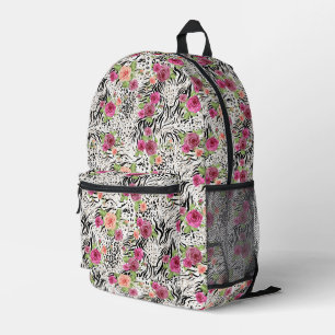 Mochila Impresa Patrón con impresiones de animales