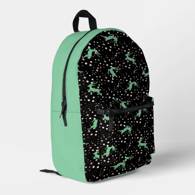 Mochila Impresa Patrón continuo de ciervos de Navidad (Esquina izquierda trasera)