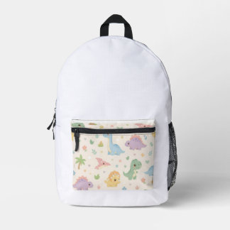 Mochila Impresa Patrón continuo pastel de dinosaurio bebé lindo pa