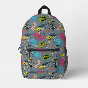 Mochila Impresa Patrón de acción de Batman y Robin