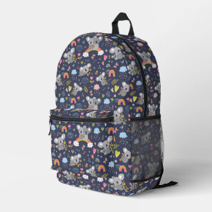 Mochila Impresa Patrón de amor del arcoiris de Koala