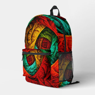 Mochila Impresa Patrón de arte colorido artístico moderno abstract