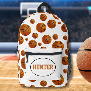 Mochila Impresa Patrón de Baloncesto con Nombre