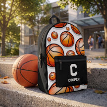 Patrón de baloncesto negro