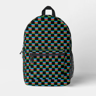 Mochila Impresa Patrón de bandera de Azerbaiyán controlado