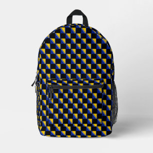 Mochila Impresa Patrón de bandera de Bosnia y Herzegovina controla
