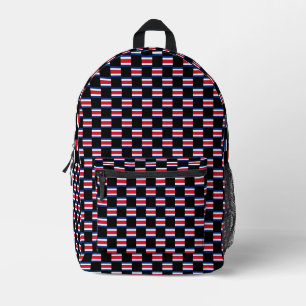 Mochila Impresa Patrón de bandera de Costa Rica verificada