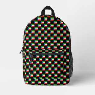 Mochila Impresa Patrón de bandera de Guinea Ecuatorial controlado