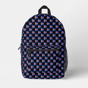 Mochila Impresa Patrón de bandera de Islandia controlado