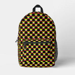 Mochila Impresa Patrón de bandera de Myanmar controlado