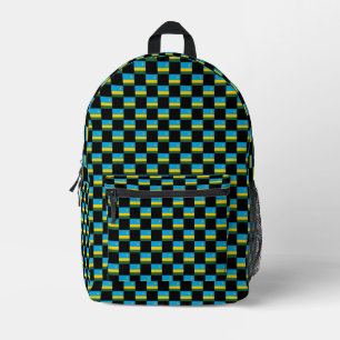 Mochila Impresa Patrón de bandera de Ruanda controlado