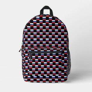 Mochila Impresa Patrón de bandera de Rusia controlado