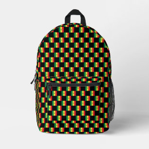 Mochila Impresa Patrón de bandera de Senegal controlado
