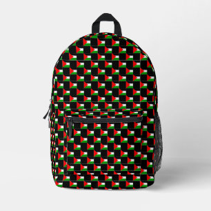 Mochila Impresa Patrón de bandera palestina controlado