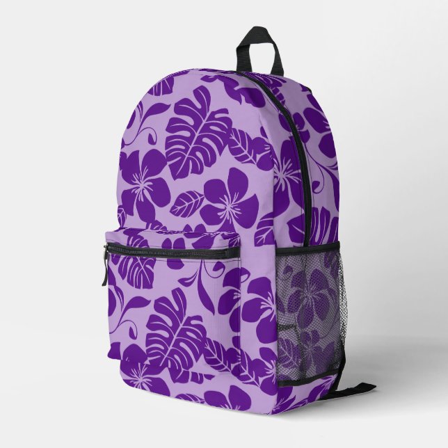 Mochila Impresa PATRÓN DE BIKINI ROSA EN PURPURA x 2 (Esquina derecha trasera )