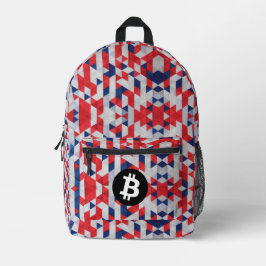 Mochila Impresa Patrón de Bitcoin de Estados Unidos