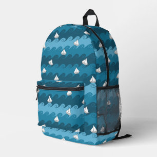 Mochila Impresa Patrón de botes de papel