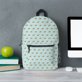 Mochila Impresa Patrón de Bulldoges dulces personalizado