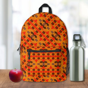 Mochila Impresa Patrón de burbujas de los años 70 de Retro Groovy