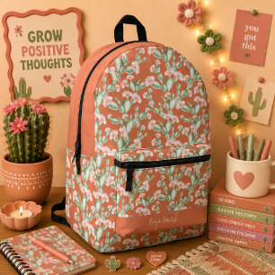 Mochila Impresa Patrón de cactus salvaje