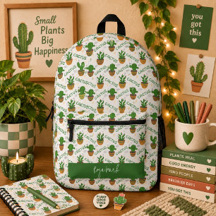 Mochila Impresa Patrón de cactus salvaje