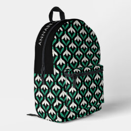 Mochila Impresa Patrón de campanilla de nieve Retro Scandi de medi