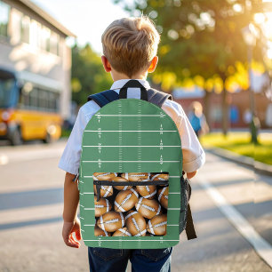 Mochila Impresa Patrón de campo de fútbol Cool Sports