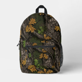Mochila Impresa Patrón de Camuflaje de Imitación