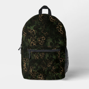 Mochila Impresa Patrón de Camuflaje de Leopardo de Jungla