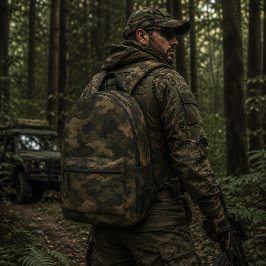 Mochila Impresa Patrón de camuflaje de madera Ranger Elite