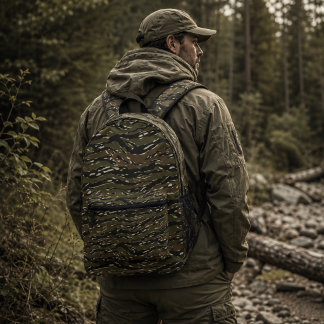 Mochila Impresa Patrón de camuflaje de rayas de tigre