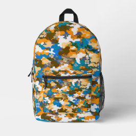 Mochila Impresa Patrón de camuflaje digital urbano de alto contras