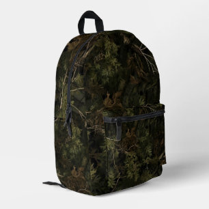 Mochila Impresa Patrón de camuflaje forestal
