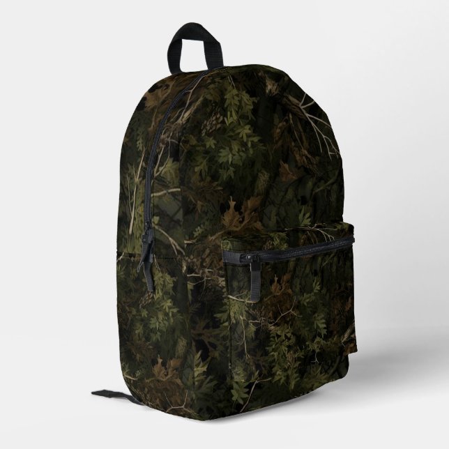 Mochila Impresa Patrón de camuflaje forestal (Esquina izquierda trasera)