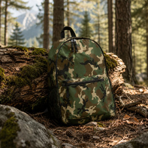 Mochila Impresa Patrón de camuflaje militar americano