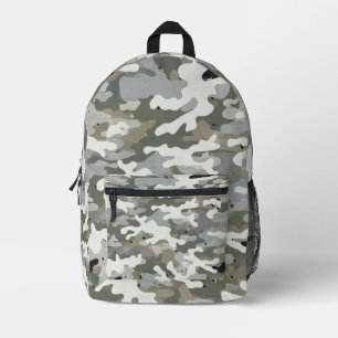 Mochila Impresa Patrón de Camuflaje Militar de Invierno