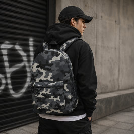Mochila Impresa Patrón de Camuflaje Militar Urbano