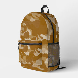 Mochila Impresa Patrón de camuflaje moderno de tono terroso del de