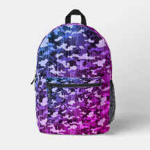 Patrón de camuflaje rosa azul neón