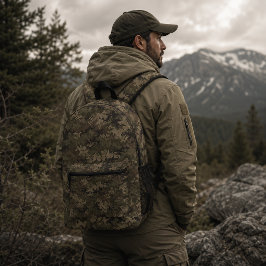 Mochila Impresa Patrón de camuflaje táctico de píxel de sombra