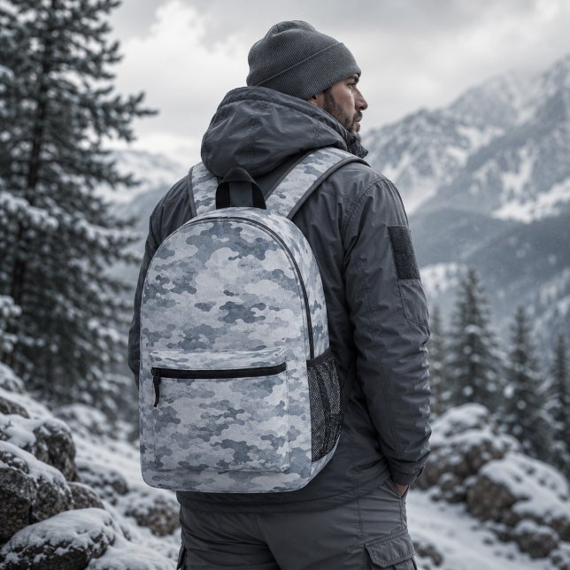 Mochila Impresa Patrón de camuflaje táctico fantasma ártico (Subido por el creador)
