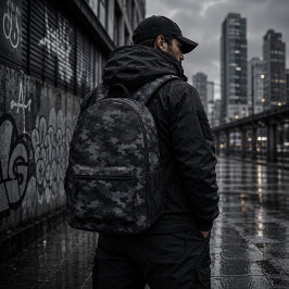Mochila Impresa Patrón de Camuflaje Táctico Fantasma Urbano
