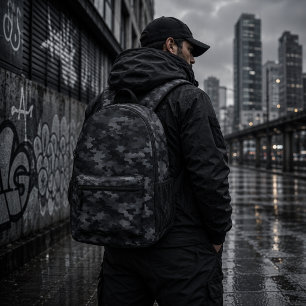 Mochila Impresa Patrón de Camuflaje Táctico Fantasma Urbano