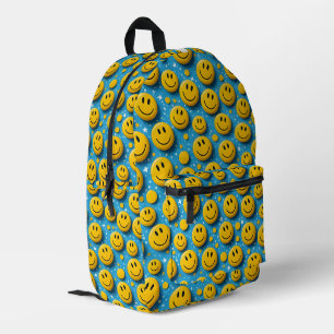 Mochila Impresa Patrón de caras sonrientes - Sonrisas amarillas ín