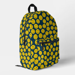 Mochila Impresa Patrón de caras sonrientes - Sonrisas amarillas ín