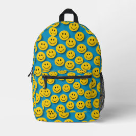 Mochila Impresa Patrón de caras sonrientes - Sonrisas amarillas ín