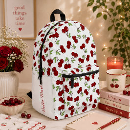 Mochila Impresa Patrón de cereza dulce
