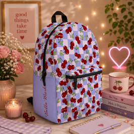 Mochila Impresa Patrón de cereza dulce